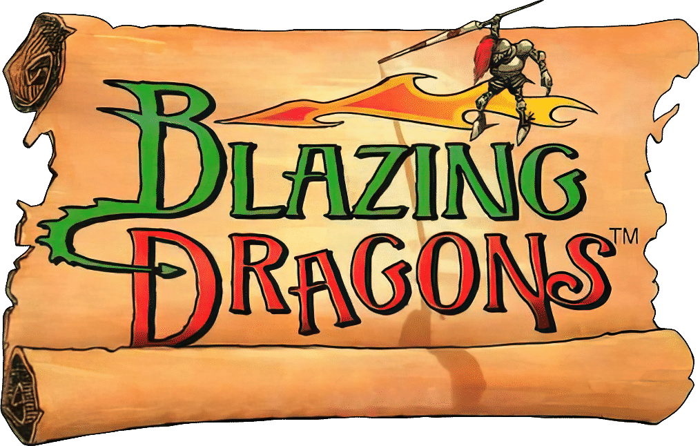 Blazing Dragons logo for Playstation